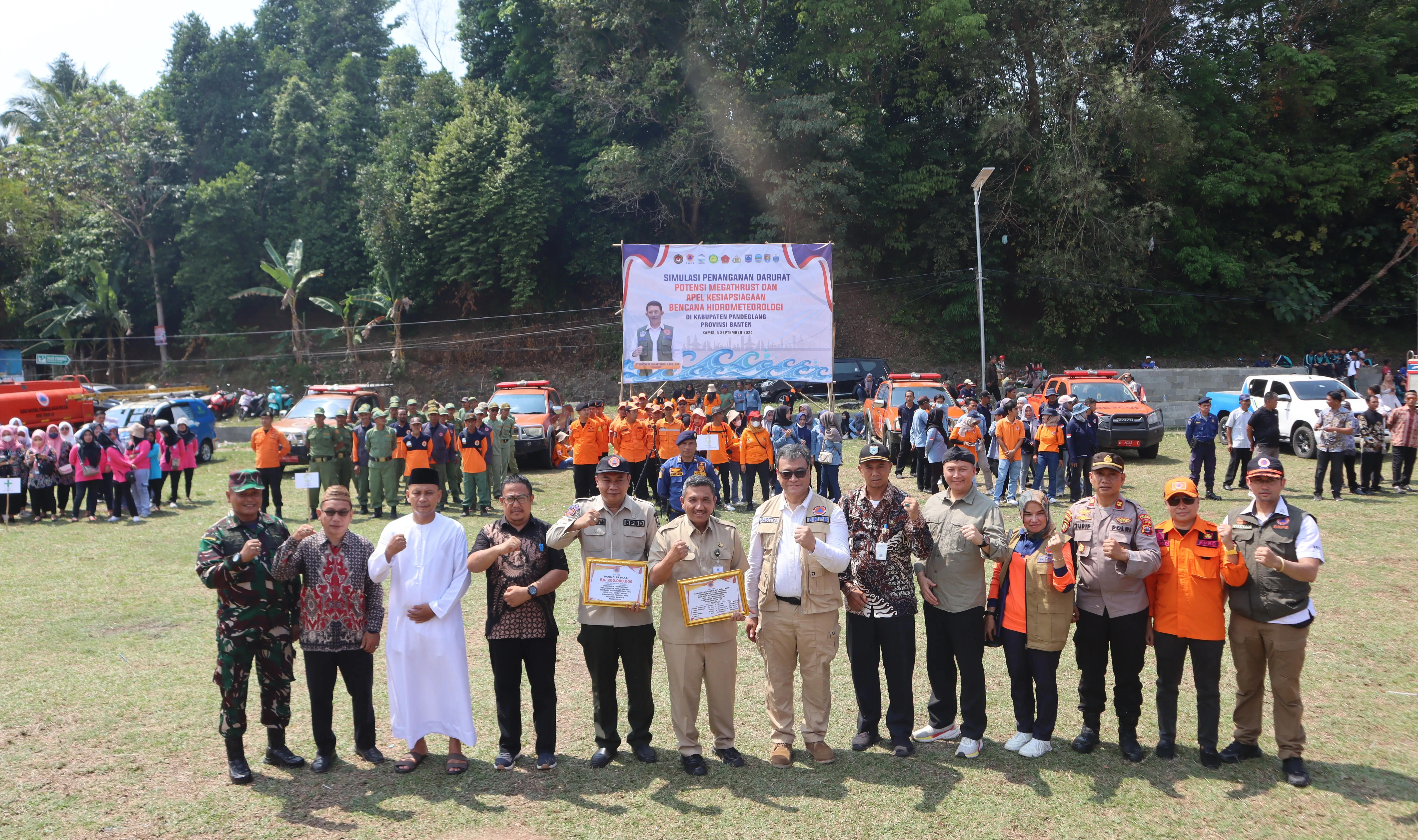 Simulasi Evakuasi Serentak 4 Provinsi, Pandeglang Gunakan Skenario Megathrust Selat Sunda